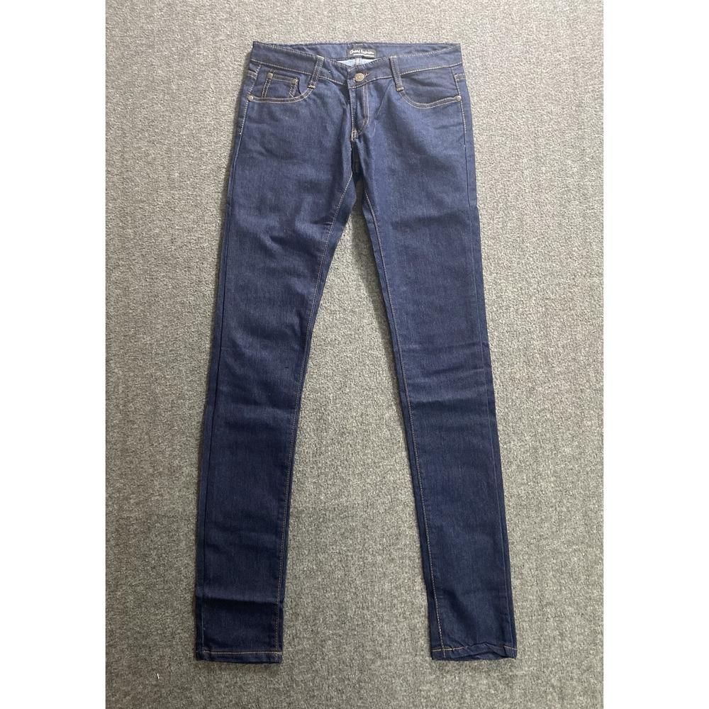 CHUNS FASHION DARK WASH BLUE DENIM SKINNY JEANS SIZE 29